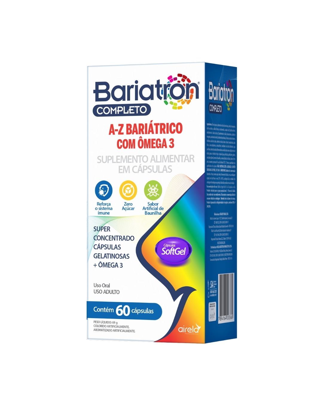 Bariatron Suplemento AZ Saúde Cardiovascular Airela Ômega 3 - Multivitamínico