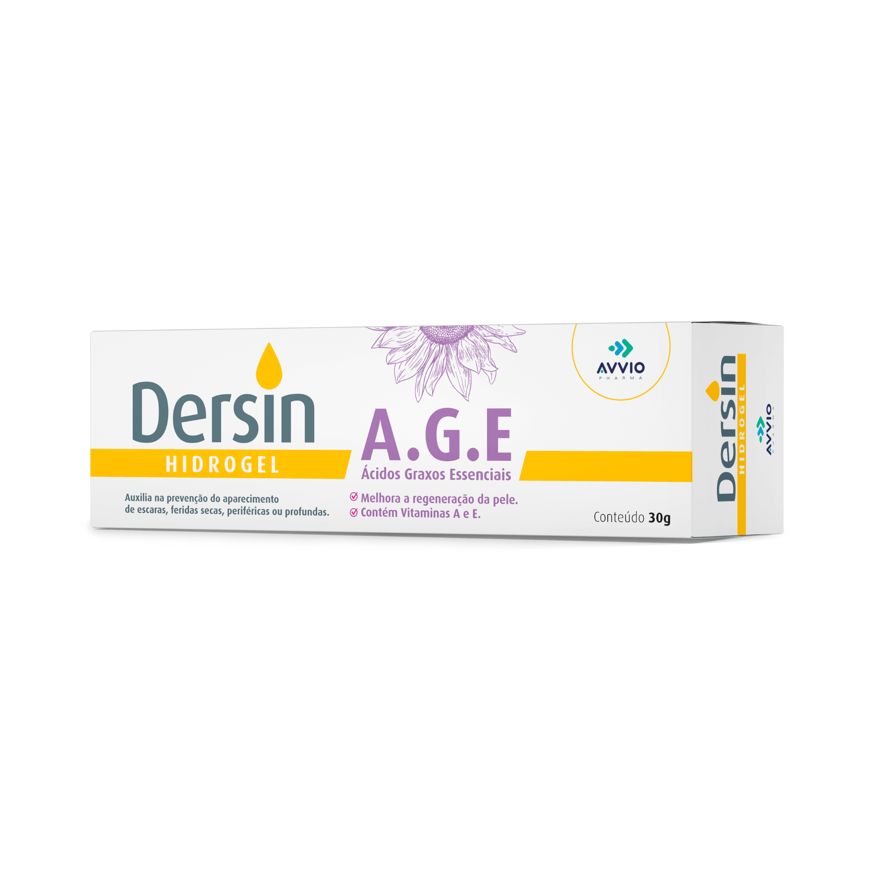 Hidrogel Dersin Age Hidratação Reparadora AVVIO Cuidado com a Pele - 30g - Macrofarma