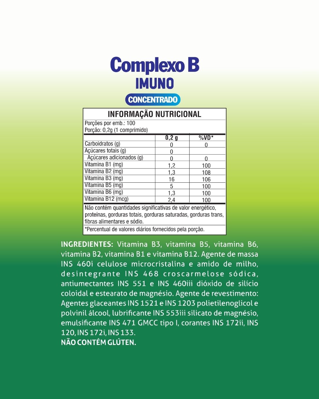 Complexo B Comprimidos Energia & Metabolismo Airela Vitaminas B - 100 Comprimidos