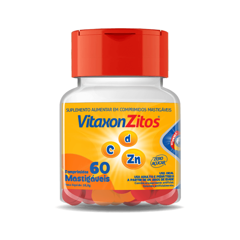 Vitaxonzitos Comprimidos Tripla Kids Fortalecimento Imunológico Airela Vitamina C - 60 Mastigáveis - Macrofarma