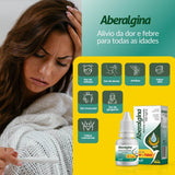 Aberalgina Medicamento Alívio da Dor & Febre Airela Analgésico - 10ml - Macrofarma