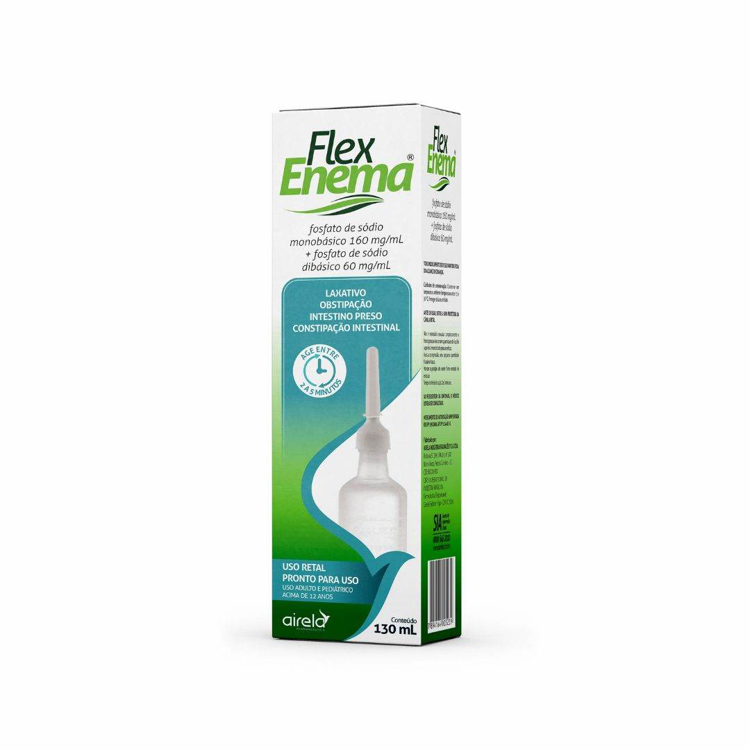 Flexenema Solução Alívio da Constipação Airela Laxante - 130ml - Macrofarma