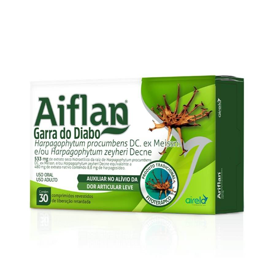 Aiflan Comprimidos Anti-inflamatório Airela Natural - 30 Comprimidos - Macrofarma
