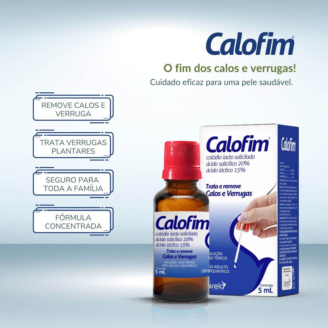 Calofim Solução Tratamento Tópico Airela Queratolítico - 5ml - Macrofarma
