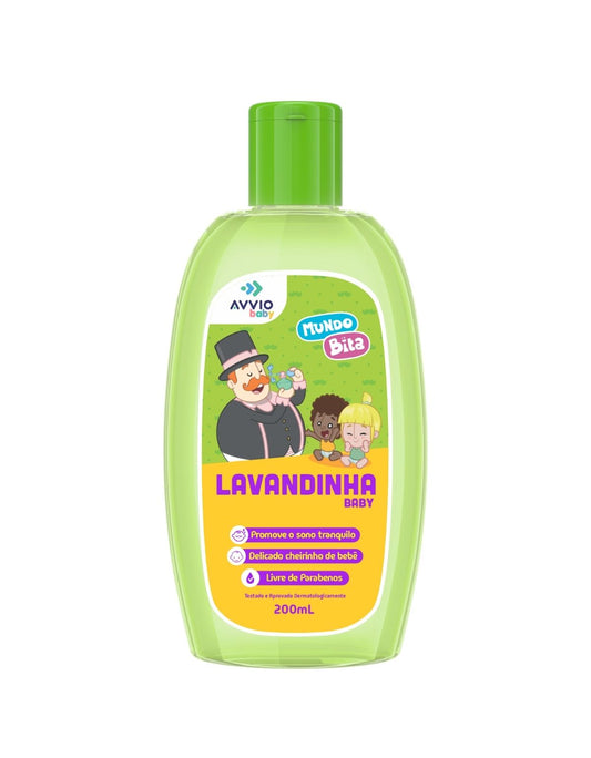 Lavandinha Baby Mundo Bita Hidratação Suave AVVIO Cuidado Infantil - 200ml