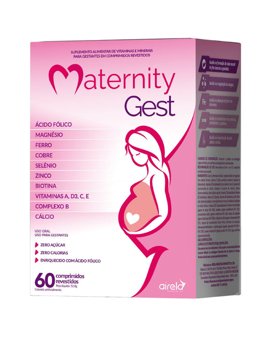 Maternity Comprimidos Gest Saúde da Mulher Airela Gestante - 60 Comprimidos