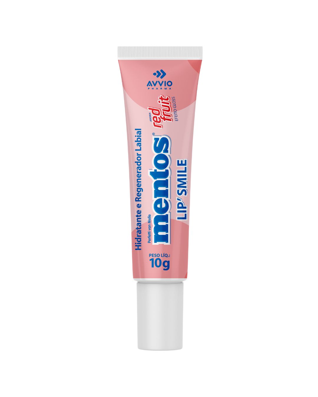 Lip'Smile Mentos  Red Fruit - Hidratante e Regenerador Labial AVVIO 10g