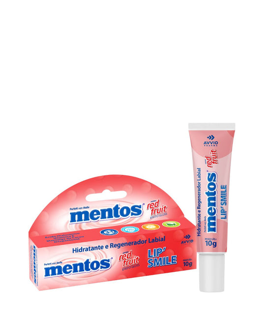 Lip'Smile Mentos  Red Fruit - Hidratante e Regenerador Labial AVVIO 10g